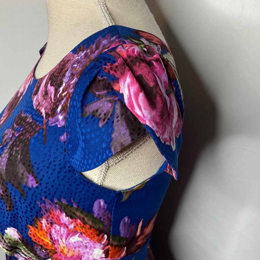 Anthropologie Moulinette Soeurs Rosada Blue Floral Dress - Picture 9 of 14